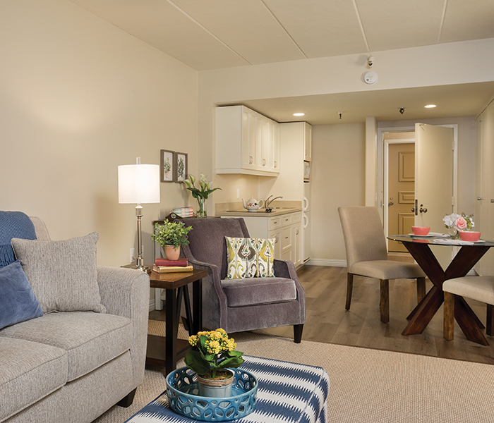 Comfy living rooms - - Town & Country Senior Living